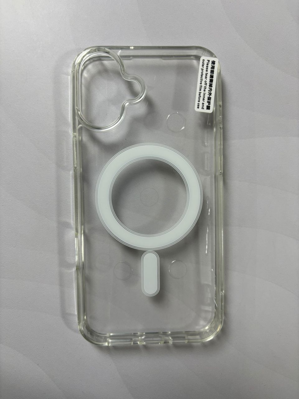 Case transparente con MagSafe iPhone 16 Plus - TuCase.sc