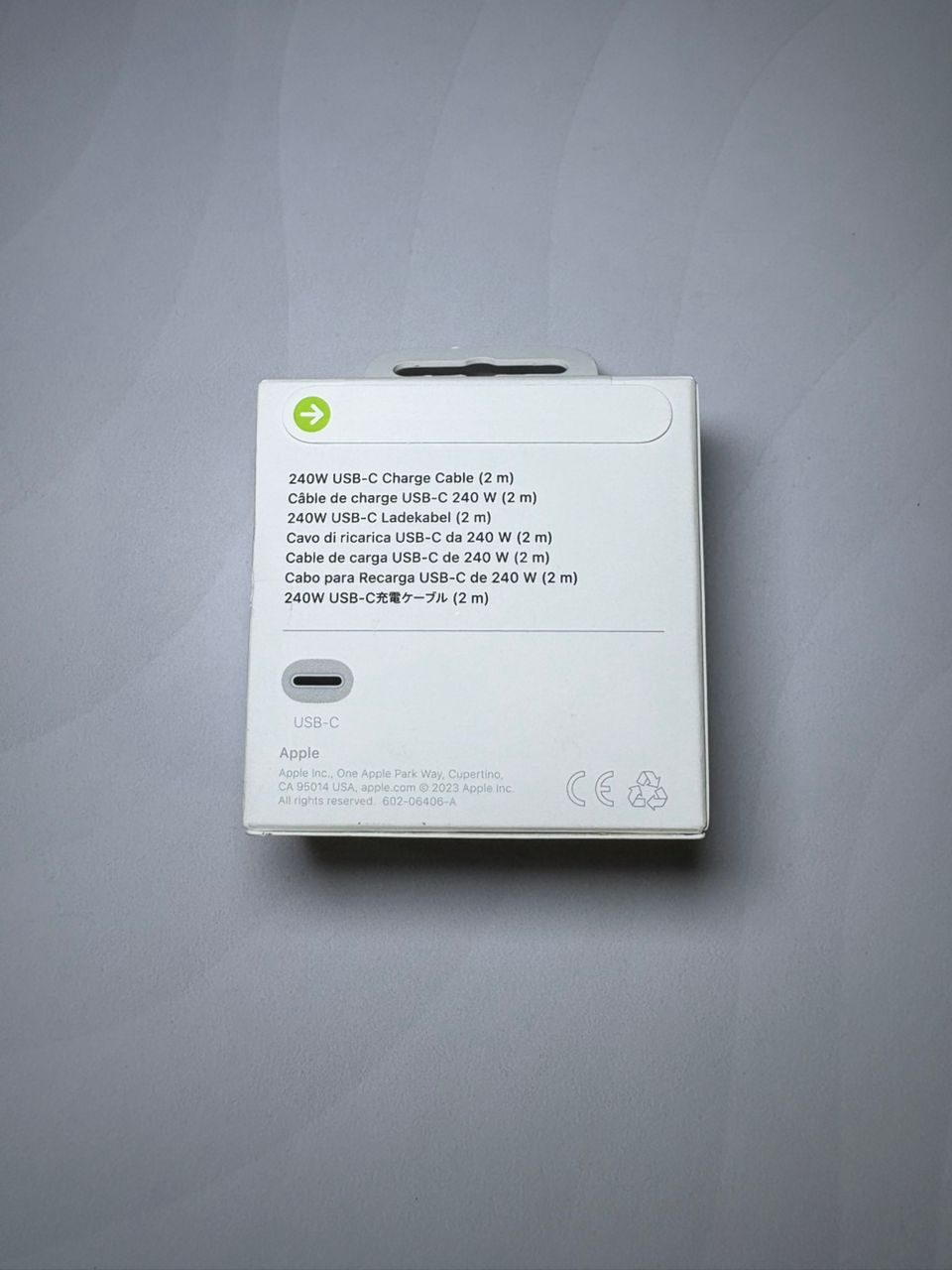 Cable Apple Original Tipo C (2m)