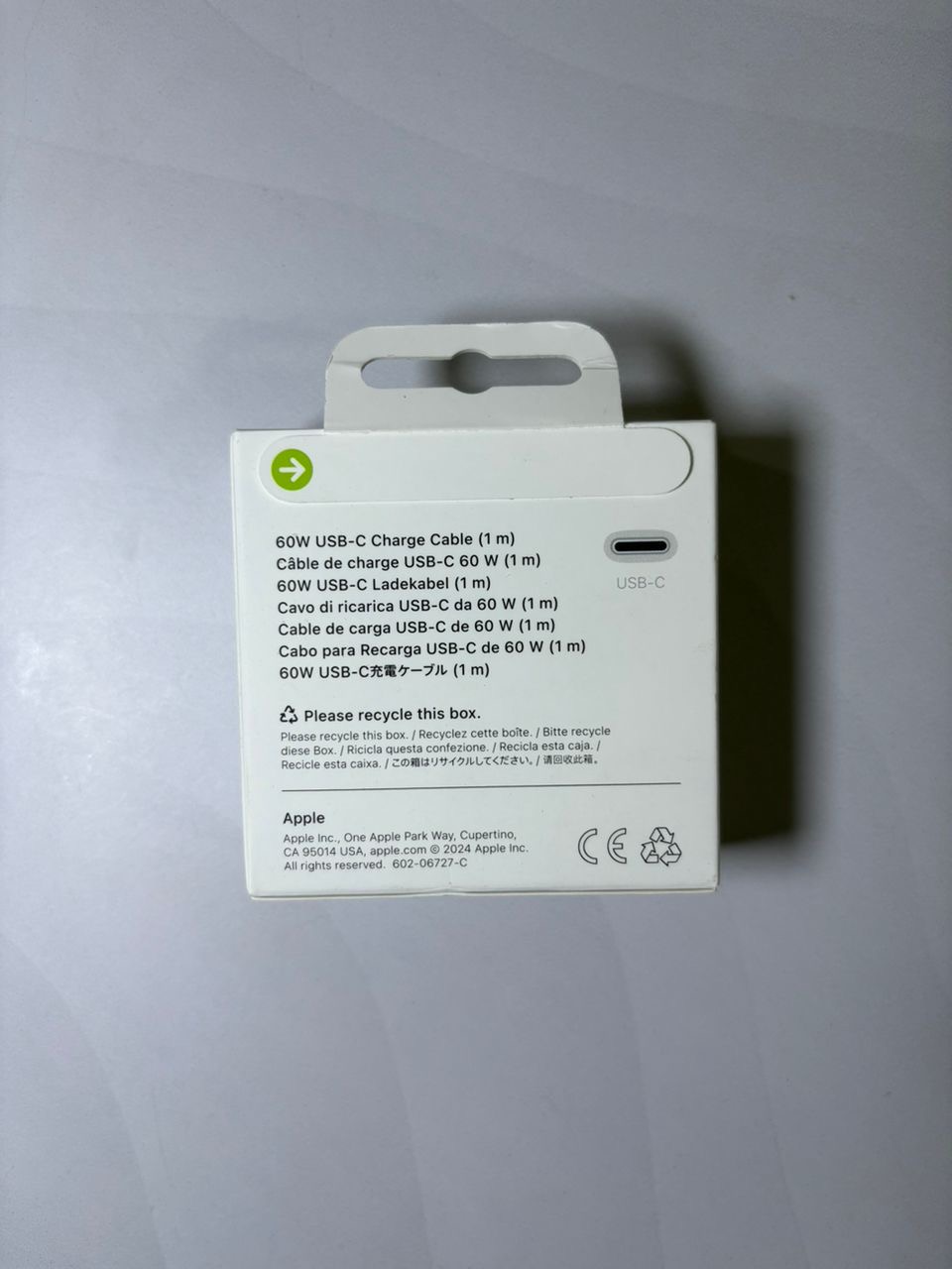 Cable Apple Original Tipo C  (1m) - TuCase.sc