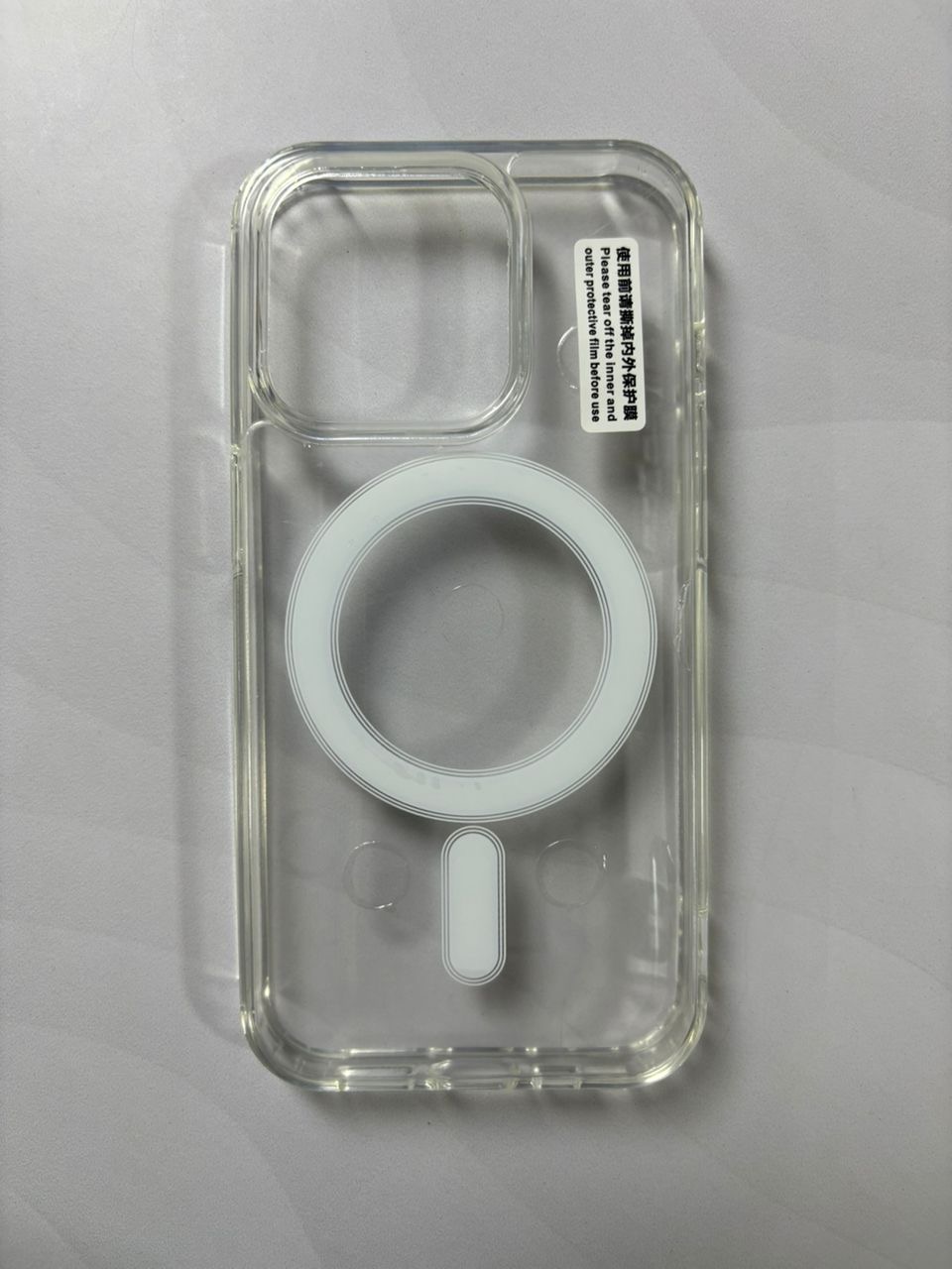 Case transparente con MagSafe iPhone 15 Pro - TuCase.sc
